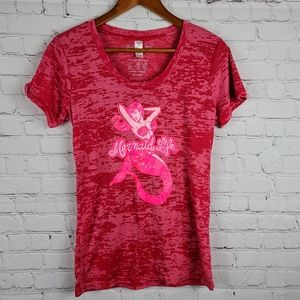 PimaTee. Mermaid Life in pink  …